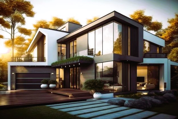 building luxury home